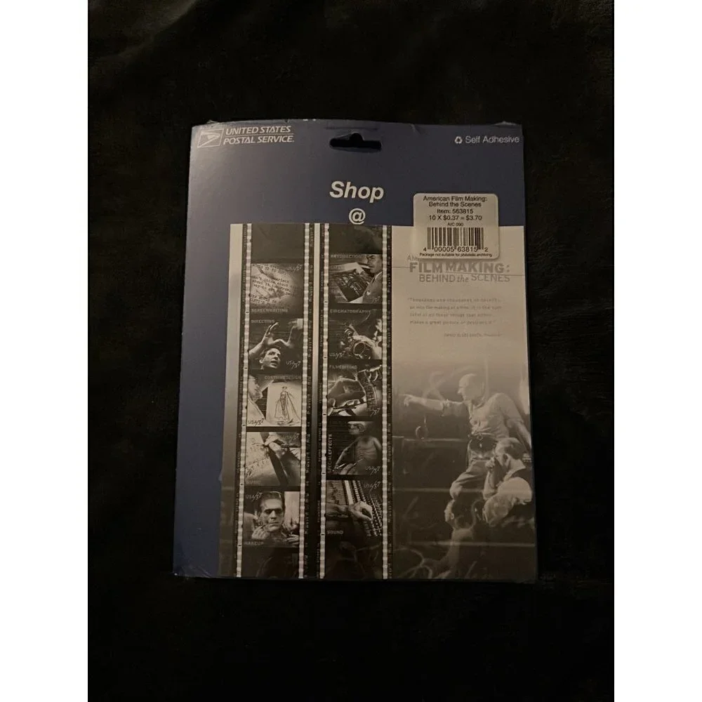 NEW USPS Sheet of 10 American Film Making Stamps